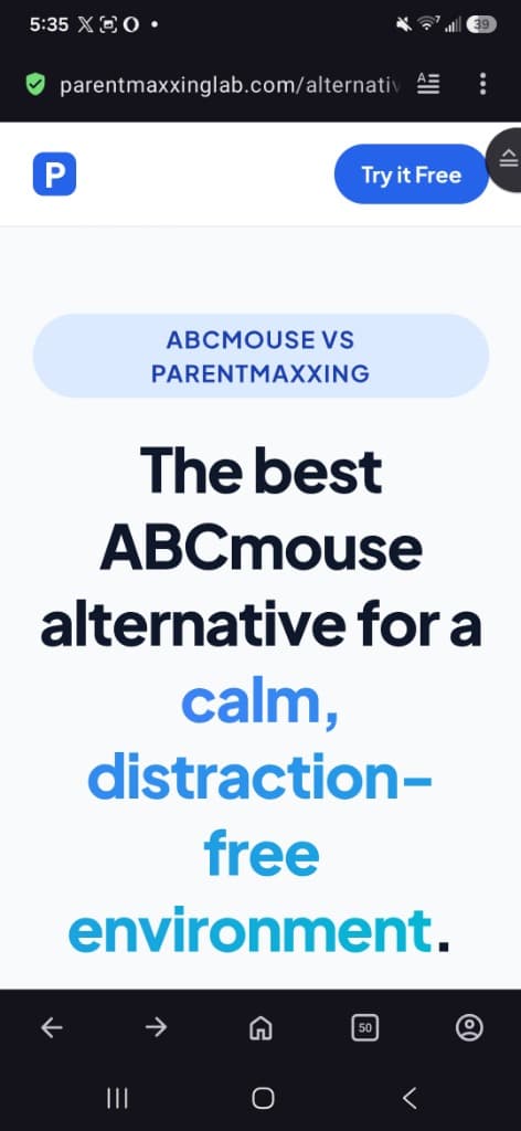 ParentMaxxing 1-on-1 AI Tutor Interface